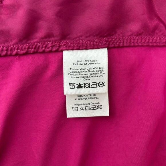 Eddie Bauer Jacket Womens Large Pink Travex Lightweight Full Zip Windbreaker - Picture 11 of 13